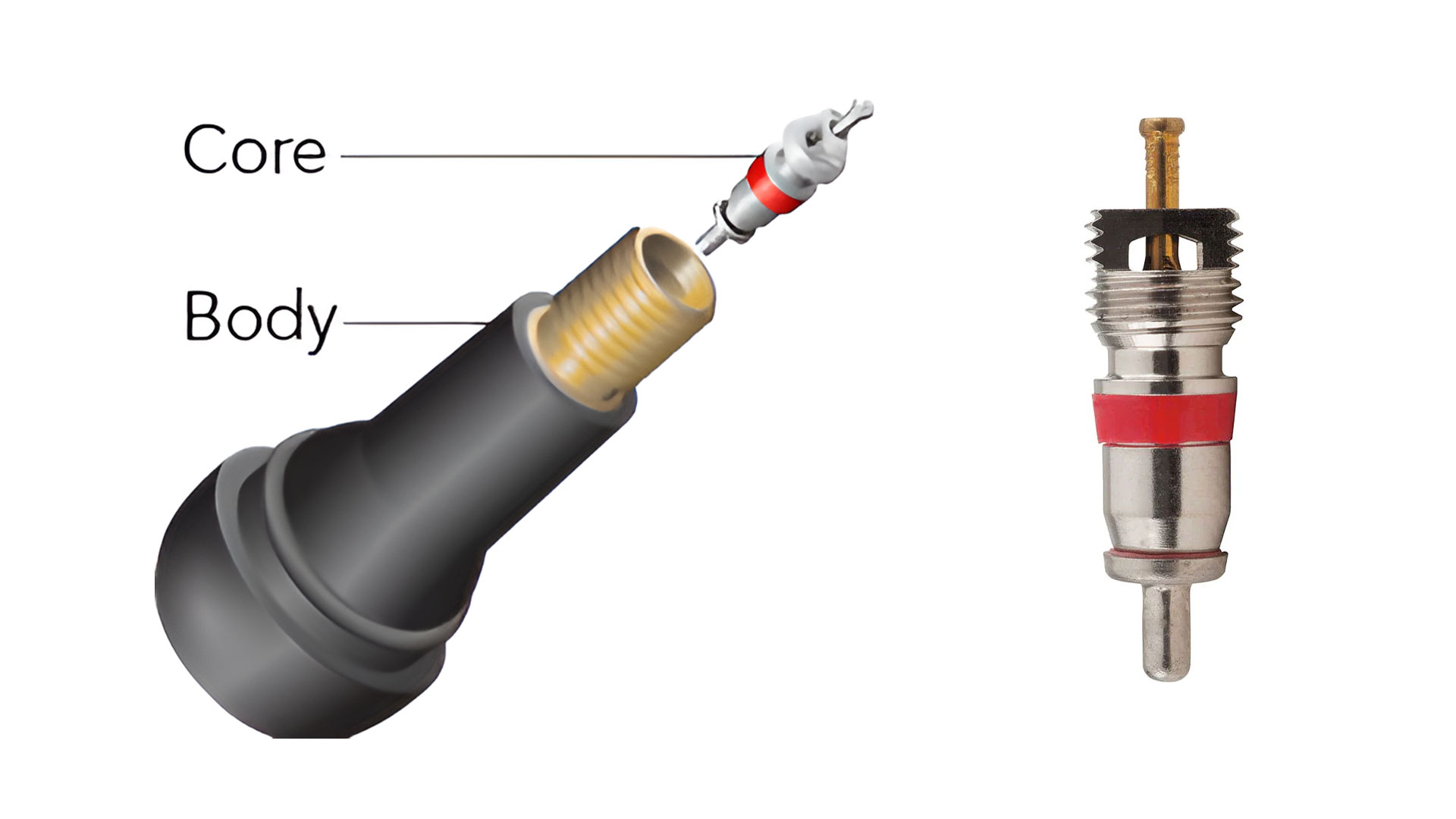 tire stem and valve core